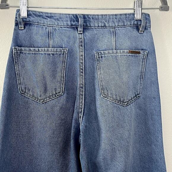 SEVEN.SEVEN DO GOOD SIDE SLIT WIDE LEG DENIM JEAN SIZE 4 - Picture 8 of 12